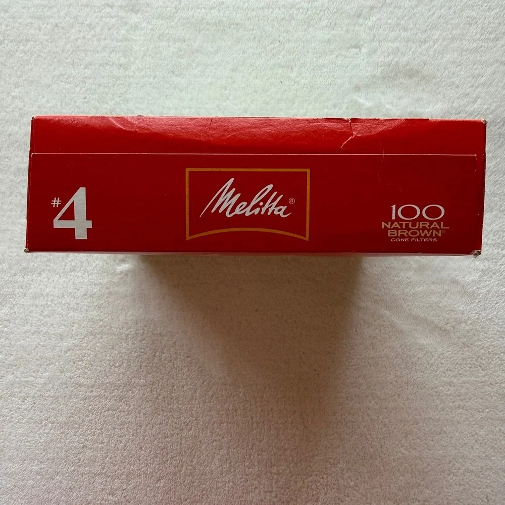 Melitta #4 Cone Coffee‎ Filters Unbleached Natural Brown 100 Total Count NEW!